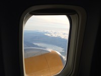 Blick aus Flugzeug